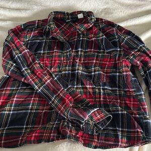 BDG cropped flannel shirt